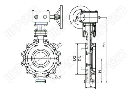 D373H、D373Y_美標(biāo)蝶閥_結(jié)構(gòu)圖