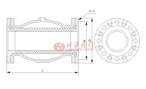 鋁合金氣動管夾閥結(jié)構(gòu)圖