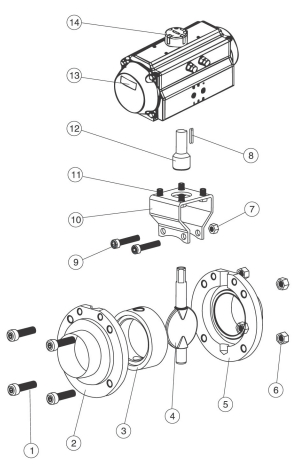 氣動(dòng)衛(wèi)生級蝶閥