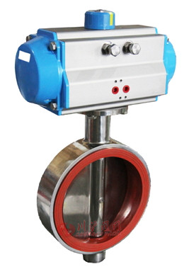 氣動(dòng)衛(wèi)生級(jí)對(duì)夾蝶閥