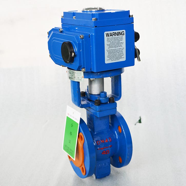 電動(dòng)V型球閥實(shí)物圖